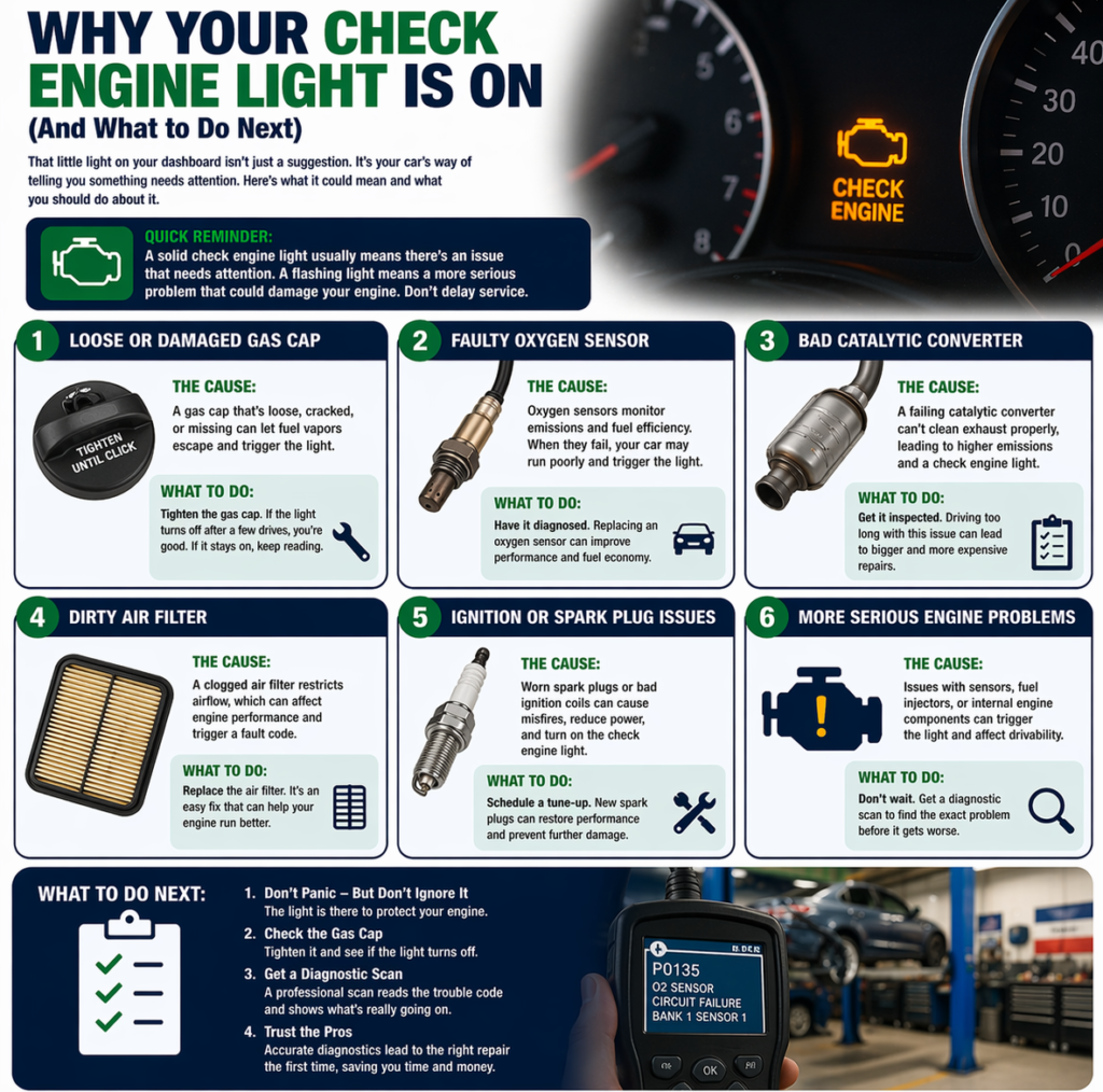 Why Your Check Engine Light Is On (And What to Do Next) - Cassels Garage